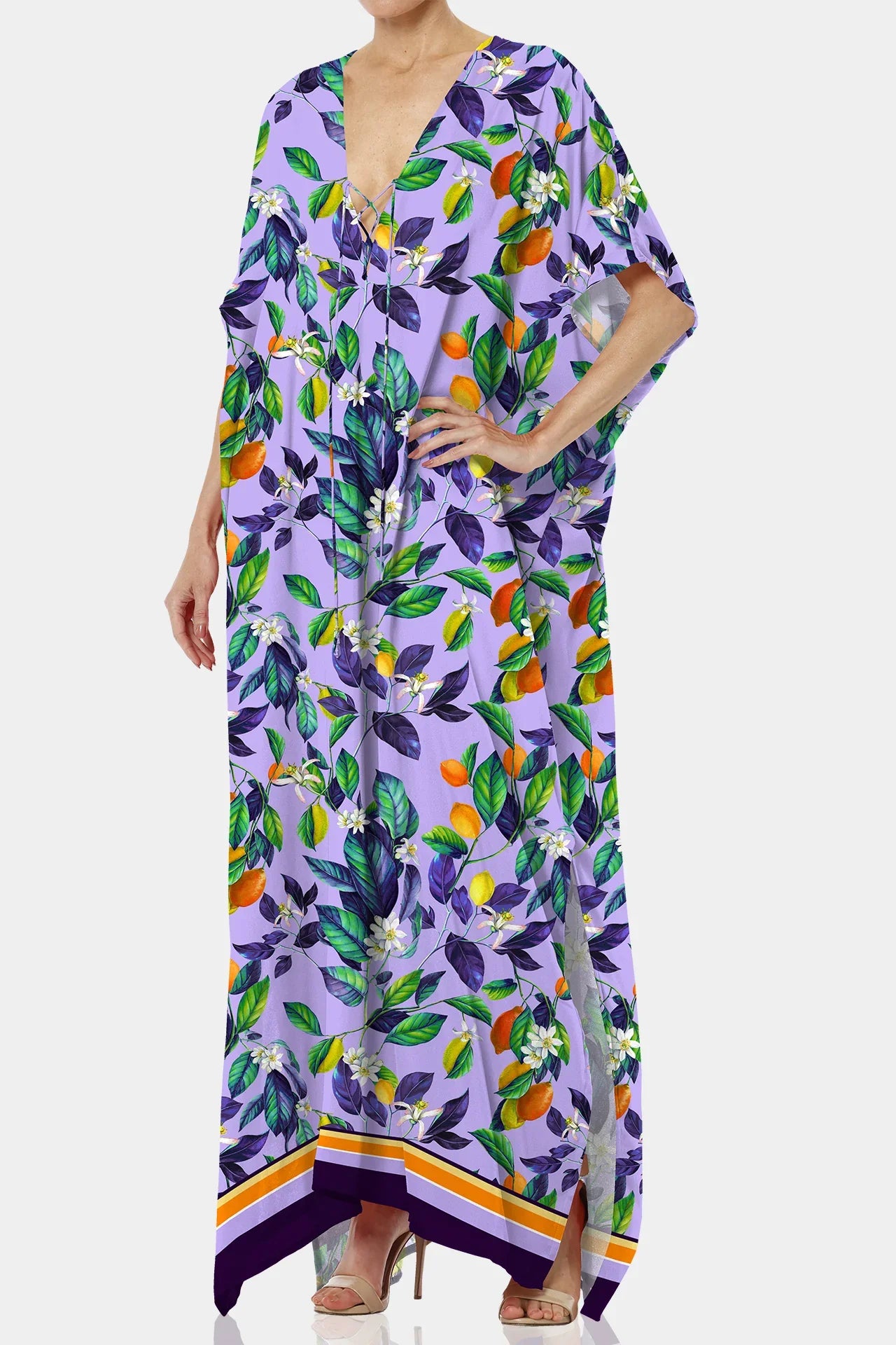 Dip Dye Knit Dress | Shahida The Largest Luxury Seawolves Store | Lavender Citrus Print Luxury Maxi Kaftan Dress Dip Dye Knit Dress | Shahida The Largest Luxury Seawolves Store | Lavender Citrus Print Luxury Maxi Kaftan Dress