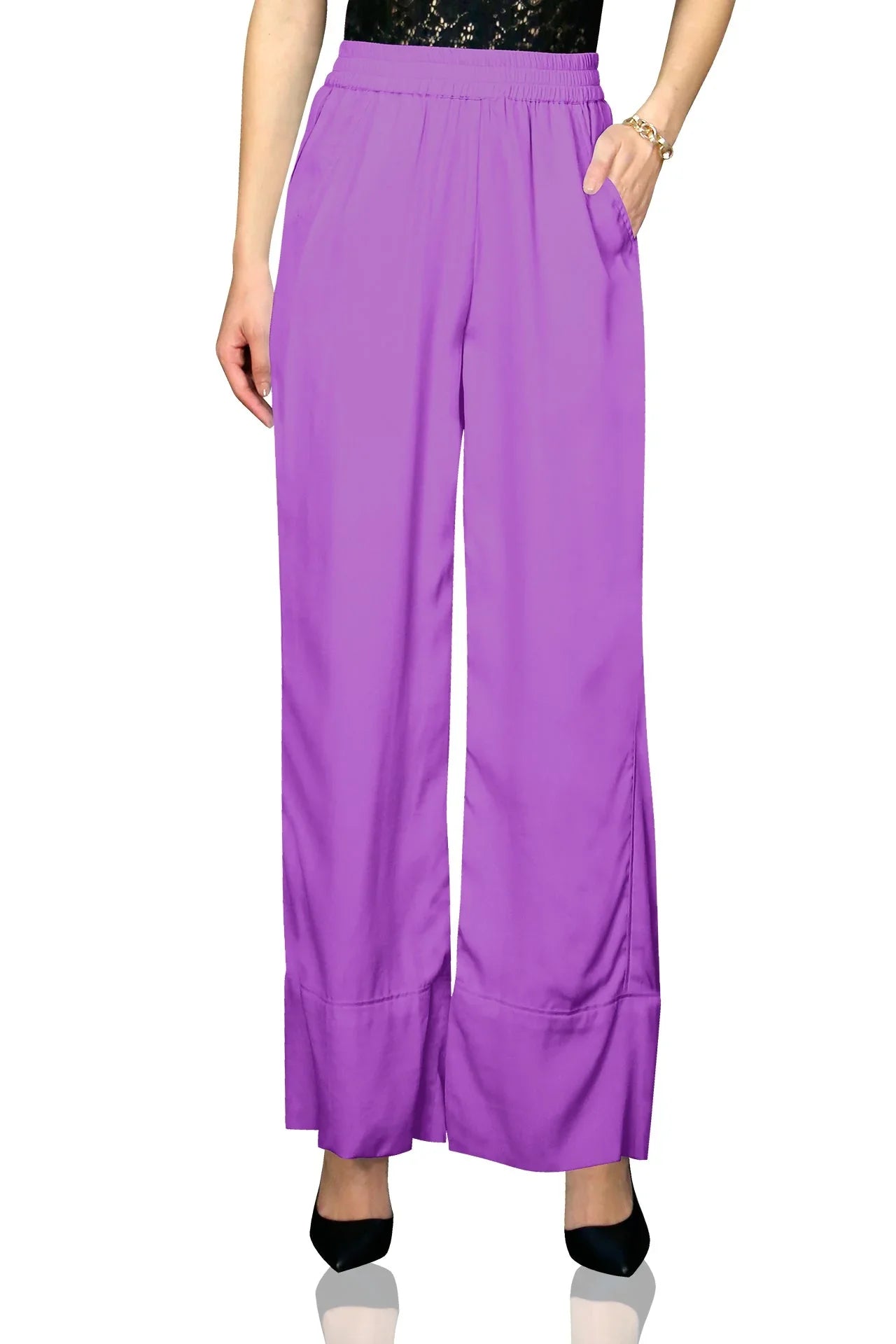 knee length dresses for ladies Designer Straight Pants | Lavender Pants Womens