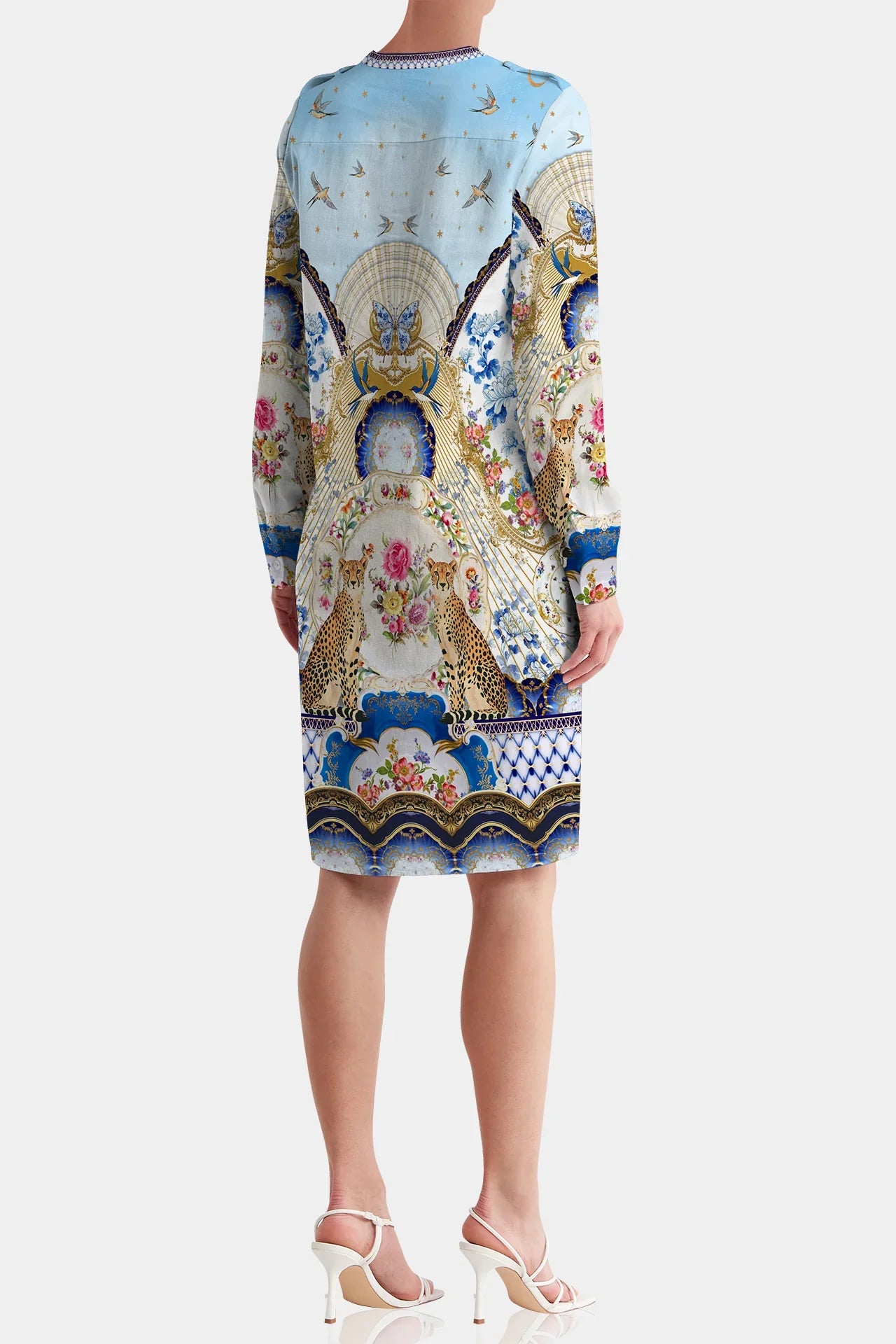 S Blue Modest Midi Dresses