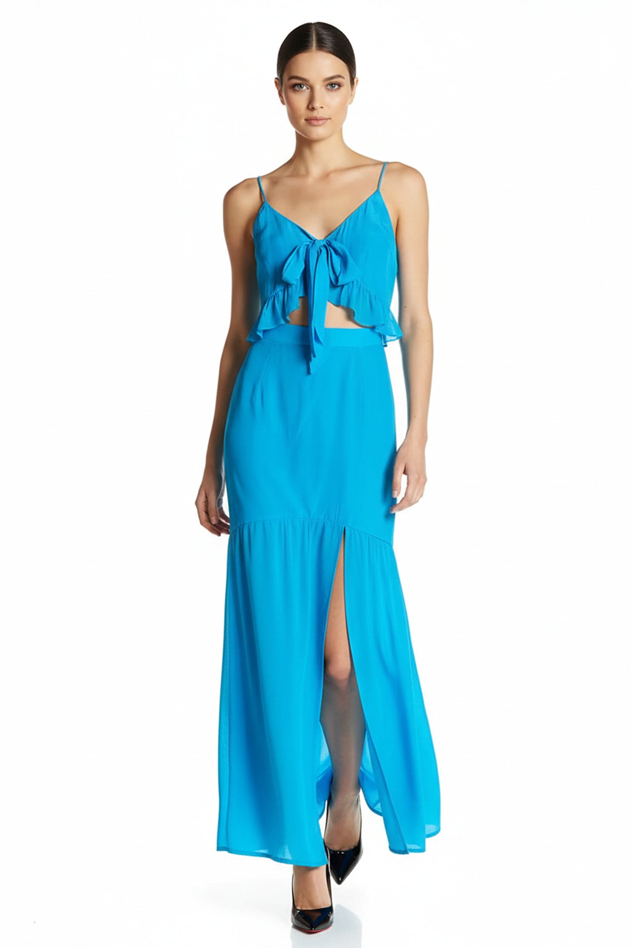 flowy light blue maxi dress Designer Light Blue Long Dress | Long Flowy Dresses