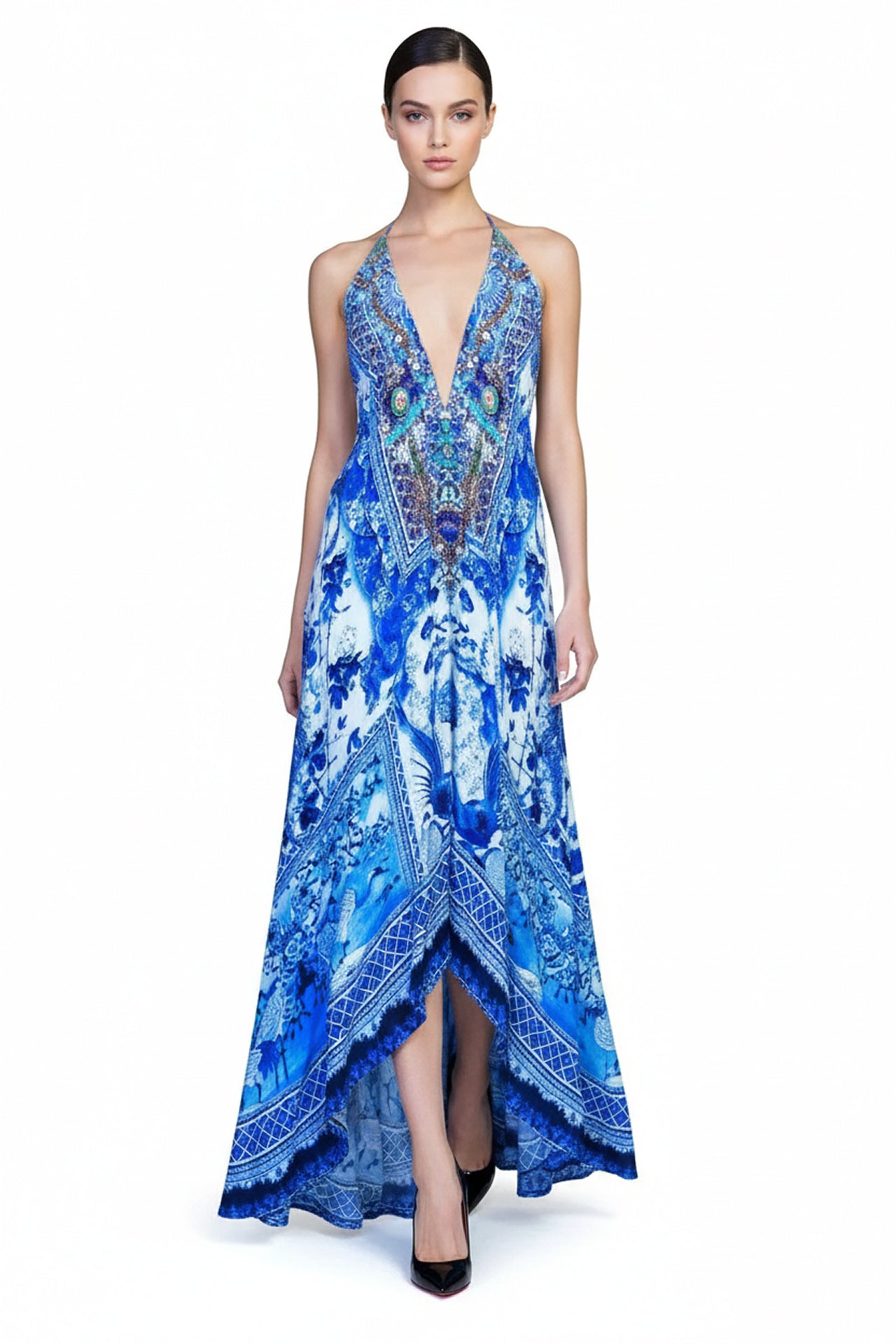 Designer Maxi Dresses For Women | Halter Maxi Dress | Shahida Parides Designer Maxi Dresses For Women | Halter Maxi Dress | Shahida Parides