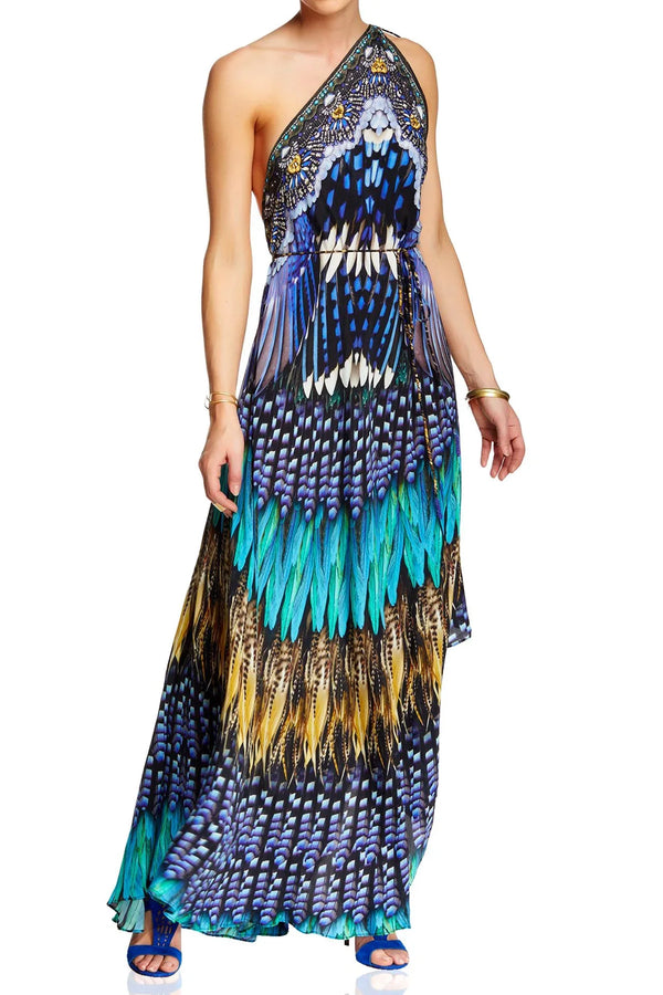 Designer Navy Blue Maxi Dress | Long Flowy Dresses | Shahida Parides Designer Navy Blue Maxi Dress | Long Flowy Dresses | Shahida Parides