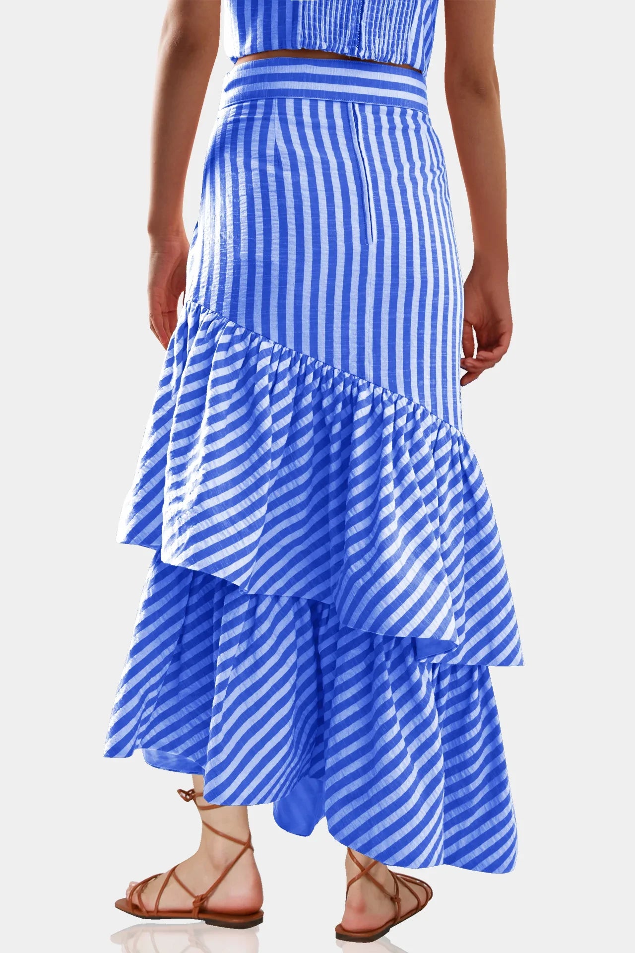 cute maxi skirts and dresses Small Stripe Print Long Skirt lp dress Color:Custom Color(Leave a Note) Kennedy Blue Amy Platinum Perfect for a mommy