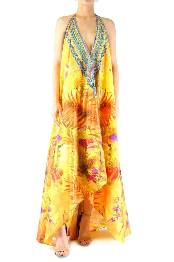 Tropical Print Multi Wear Maxi Dress