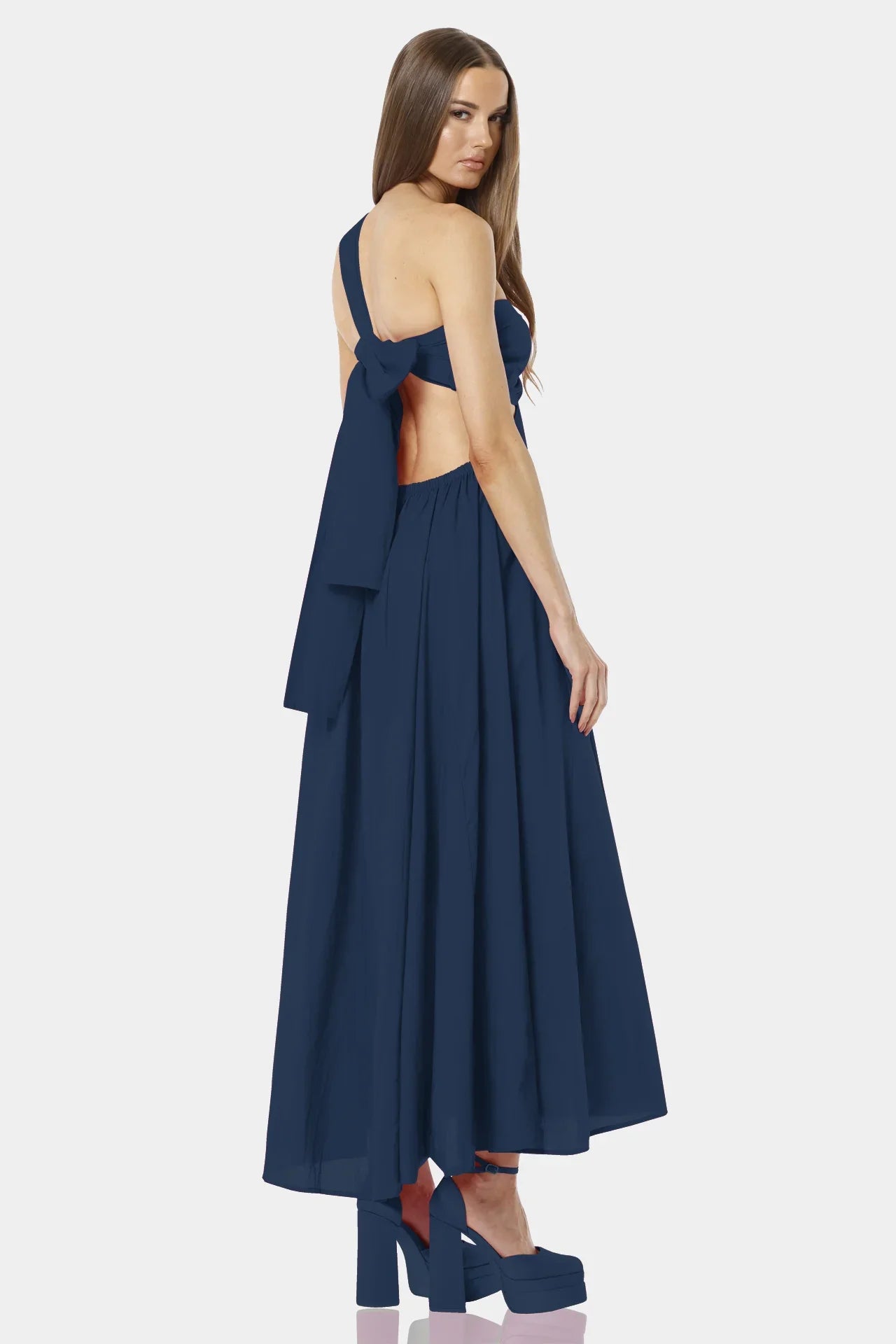 One Shoulder Dress | Long Dressy Dresses - Shahida Parides Large One Shoulder Dress | Long Dressy Dresses - Shahida Parides Large