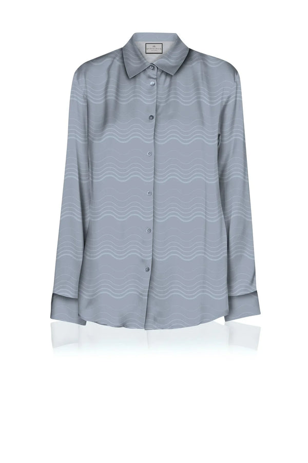 Designer Printed Shirt for Women | Grey Shirts Womens
