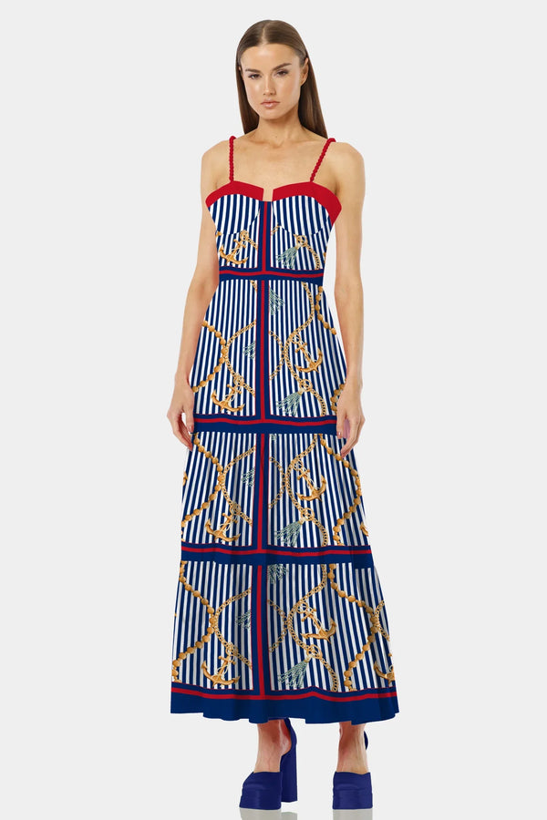 S Nautical Stripes Long Occasion Dresses S Nautical Stripes Long Occasion Dresses