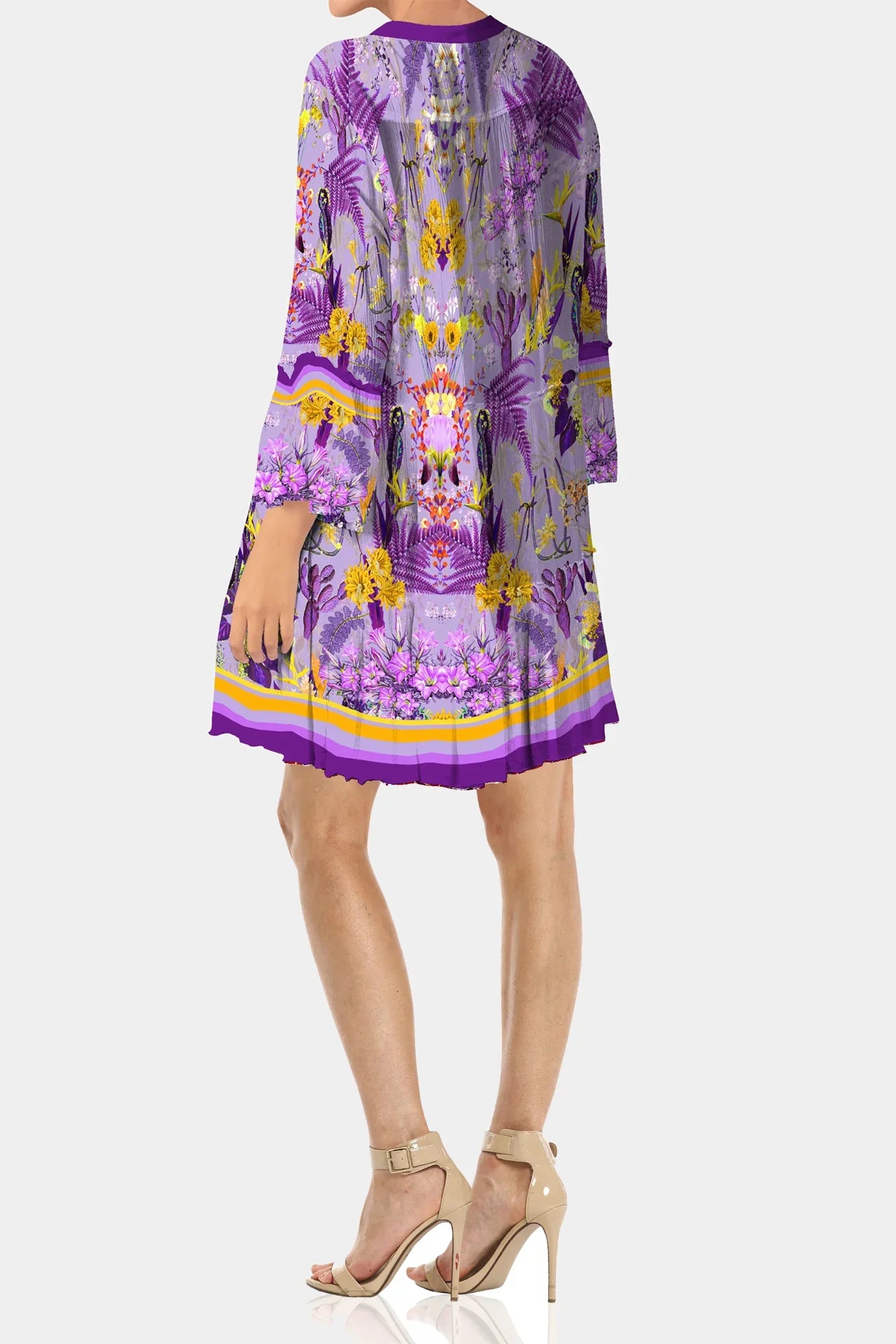 Designer Short Purple Party Dress | Short Mini Dress