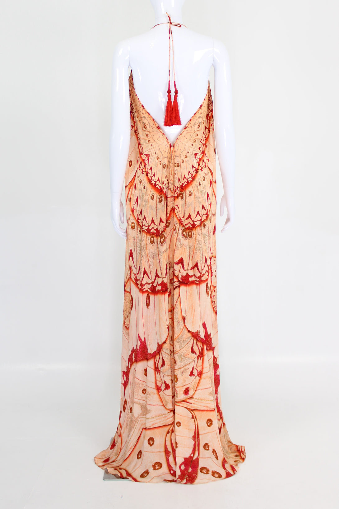  burnt orange long dress, long silk dress, Shahida Parides, halter maxi dress, long flowy dresses,