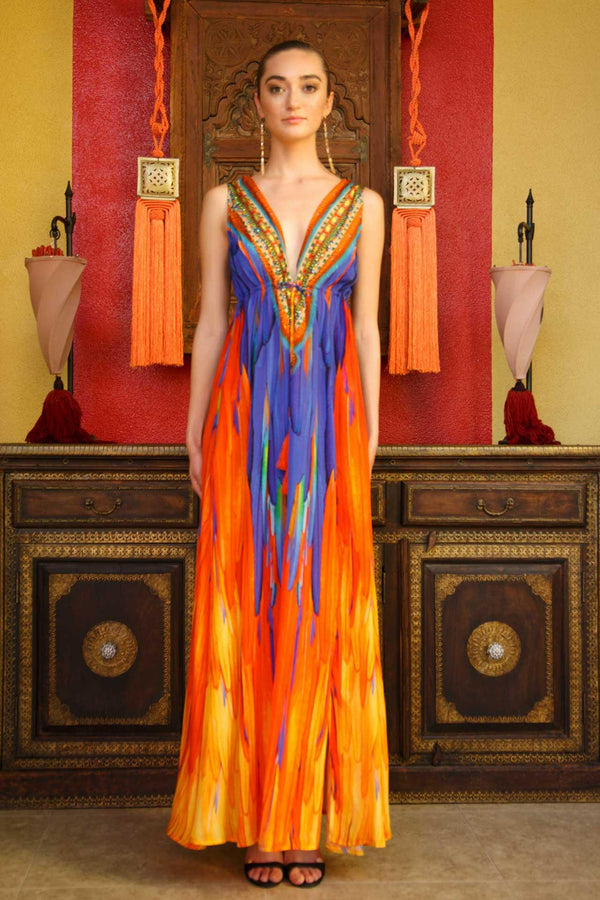 Designer Maxi Dress For Women | Backless Maxi Dress | Shahida Parides Designer Maxi Dress For Women | Backless Maxi Dress | Shahida Parides