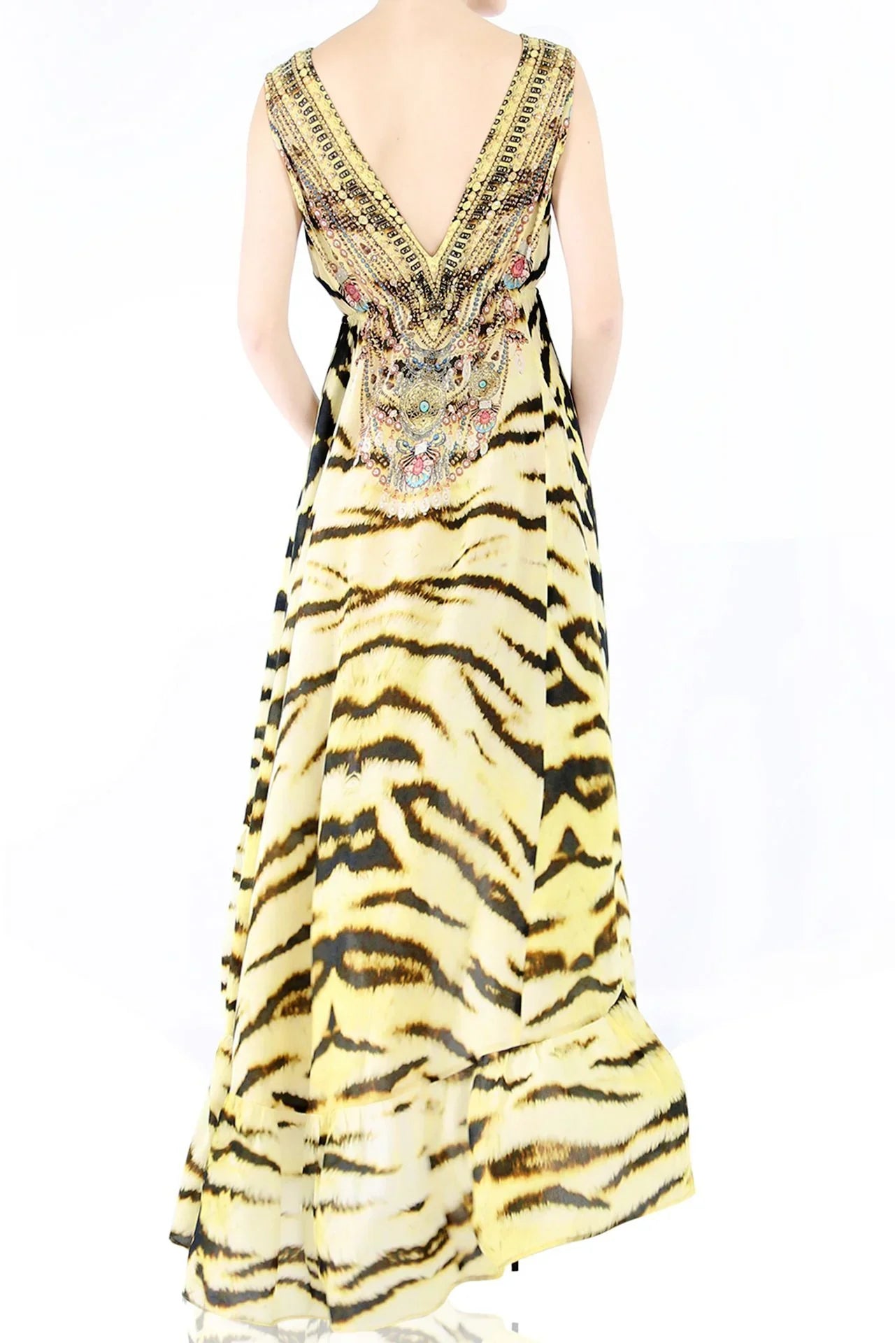 Designer Plunge Neck Formal Dress | Long Maxi Dress | Shahida Parides Designer Plunge Neck Formal Dress | Long Maxi Dress | Shahida Parides