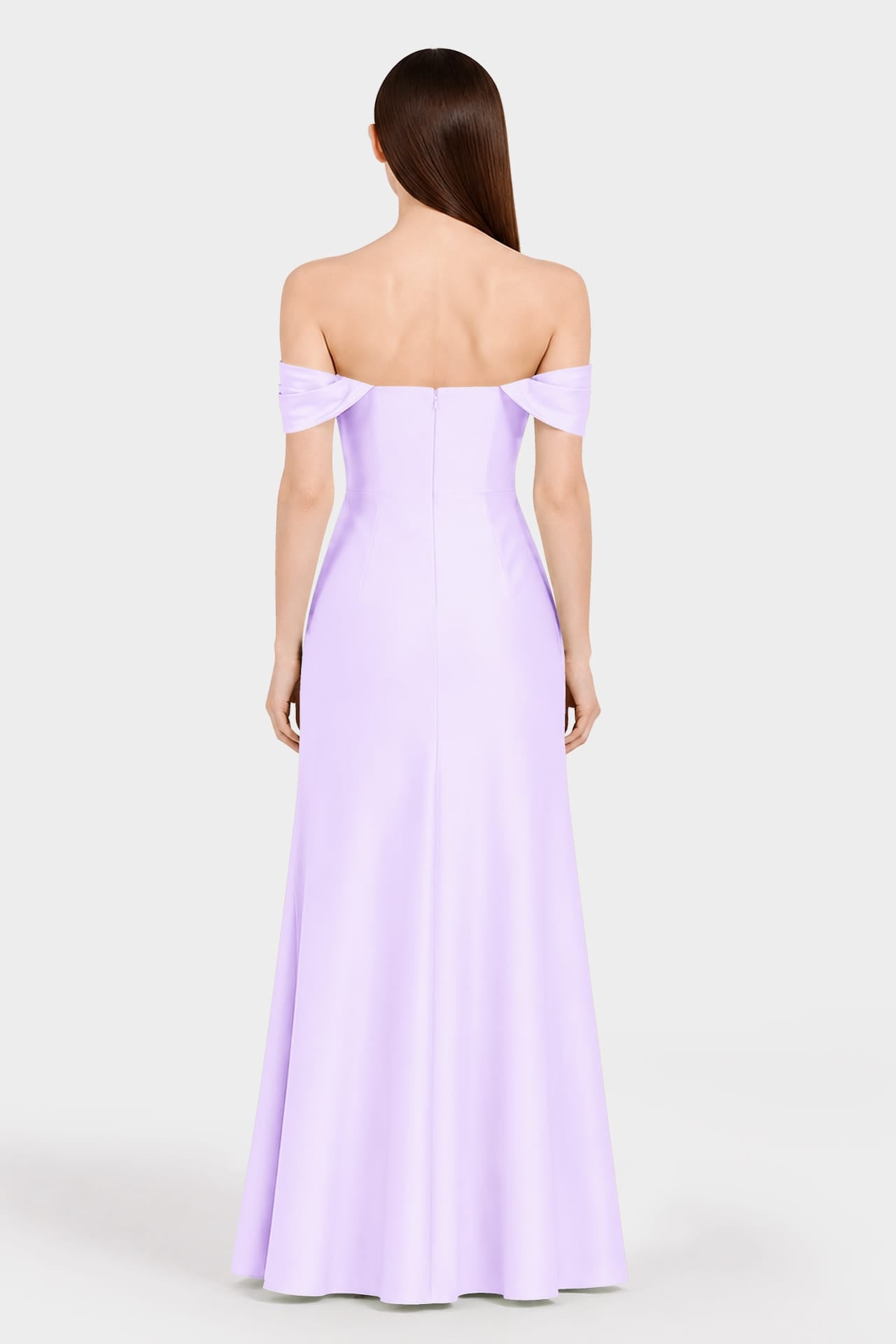 S Strapless Multiway Formal Dress with Side Slit in Lilac – Garden Wedding Dress