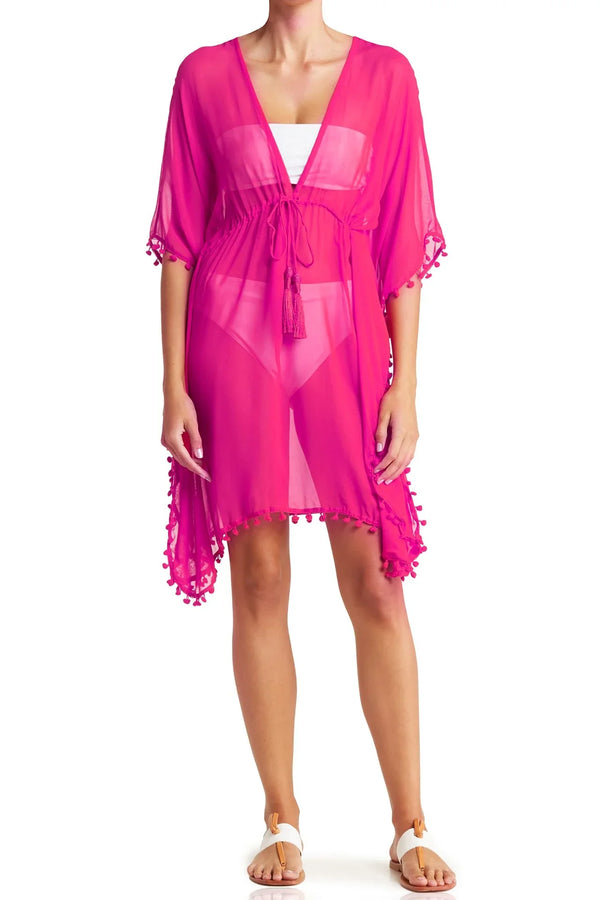 Designer Sheer Swimsuit Cover Up | Plus Cover Up | Shahida Parides L-XL Designer Sheer Swimsuit Cover Up | Plus Cover Up | Shahida Parides L-XL
