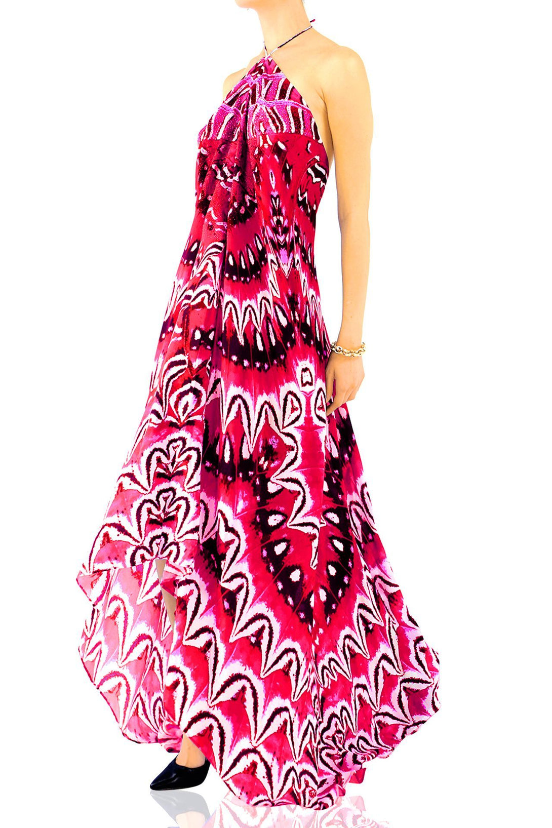  pink prom dresses, Shahida Parides, beach maxi dress, long summer dresses, backless maxi dress,
