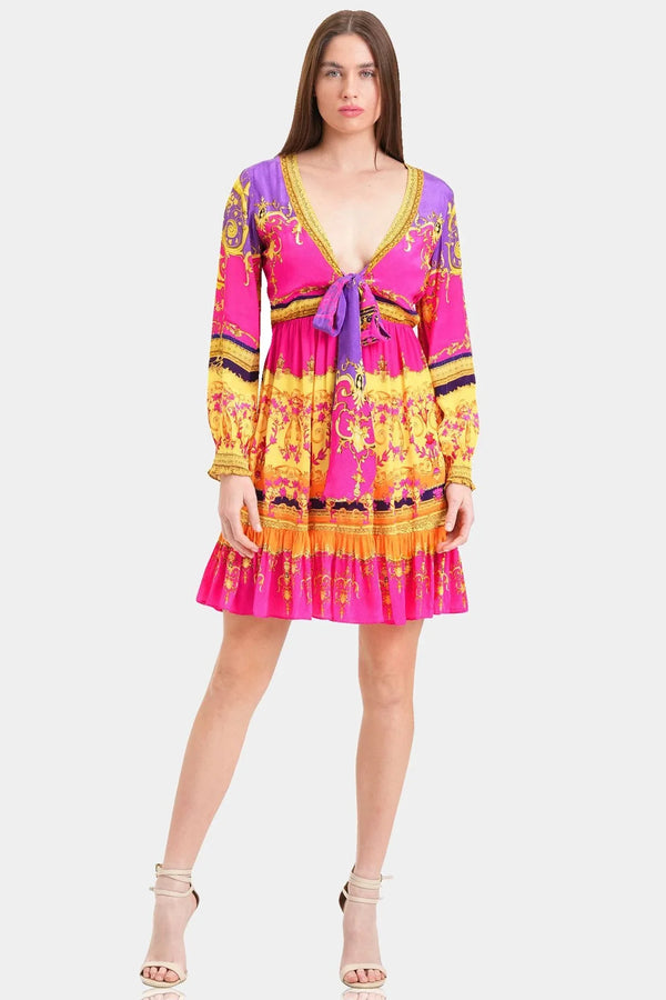 Designer Bright Pink Mini Dress | Classy Mini Dress | Shahida Parides Small - Medium Designer Bright Pink Mini Dress | Classy Mini Dress | Shahida Parides Small - Medium