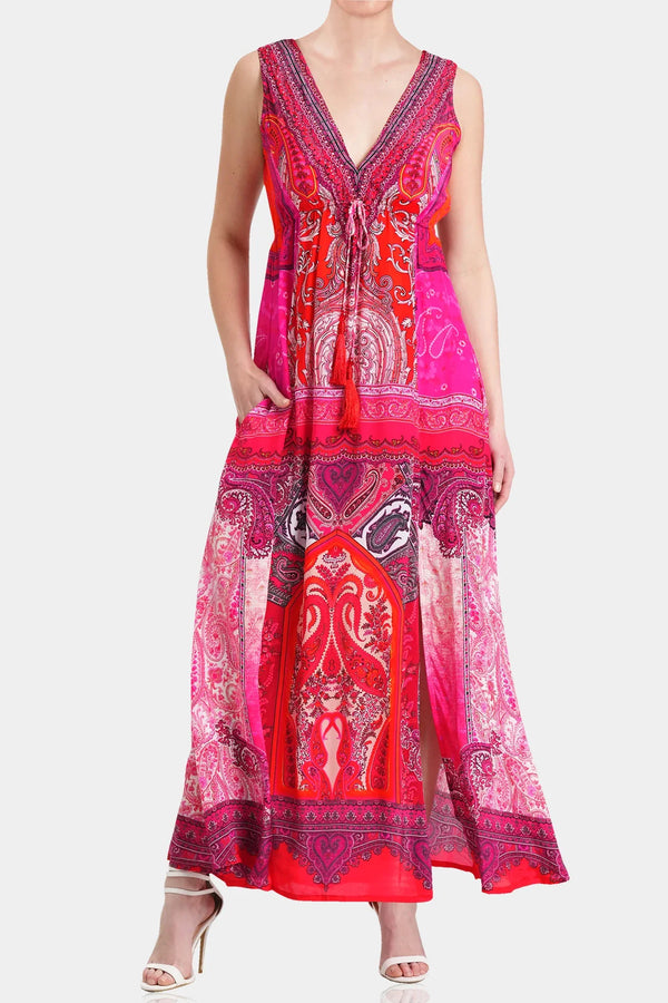 Designer Maxi Dresses For Women | Plunge Neck Dress | Shahida Parides Designer Maxi Dresses For Women | Plunge Neck Dress | Shahida Parides