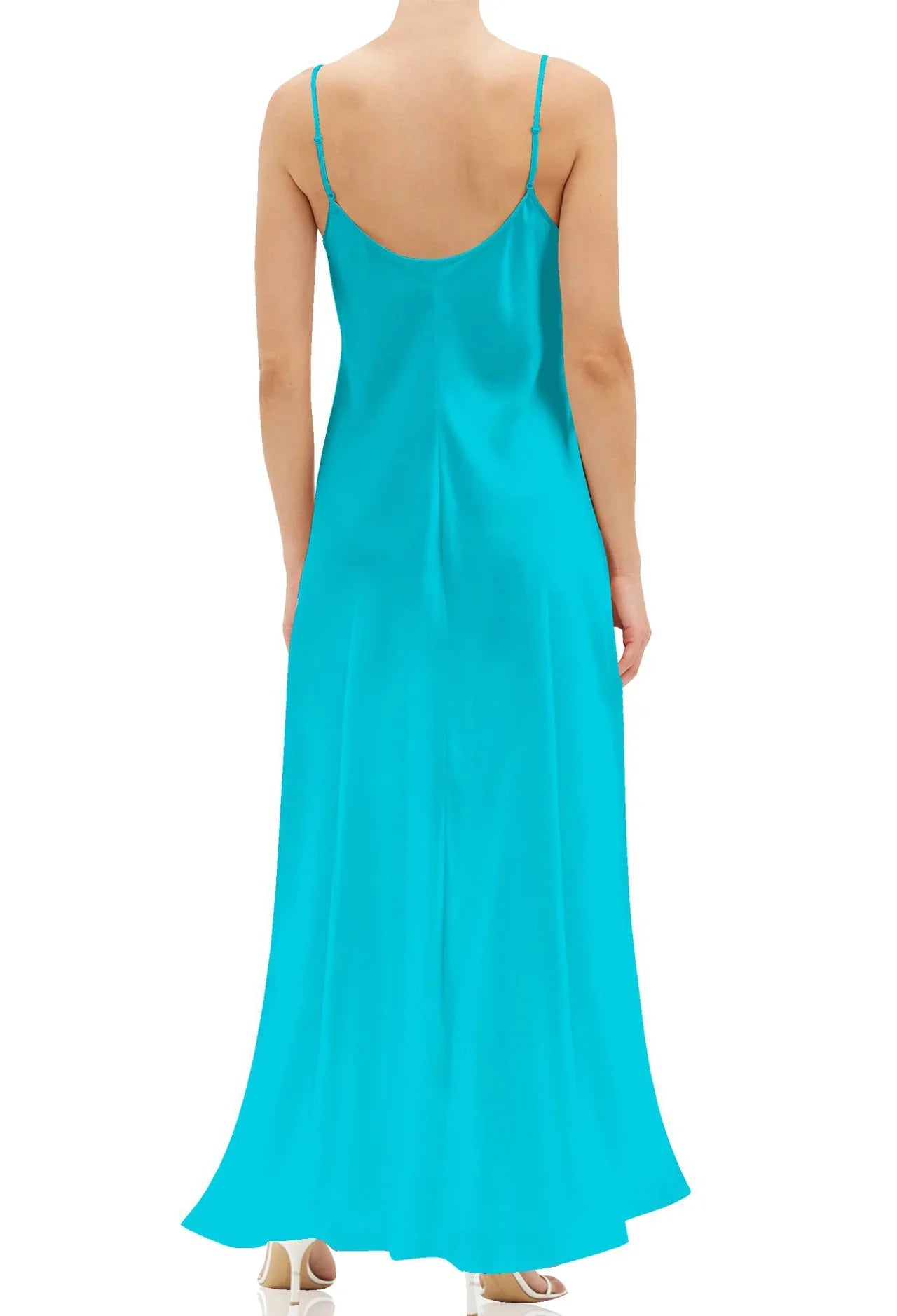 strappy satin cami dress 4th & Reckless strappy tiered satin cami maxi dress in pink