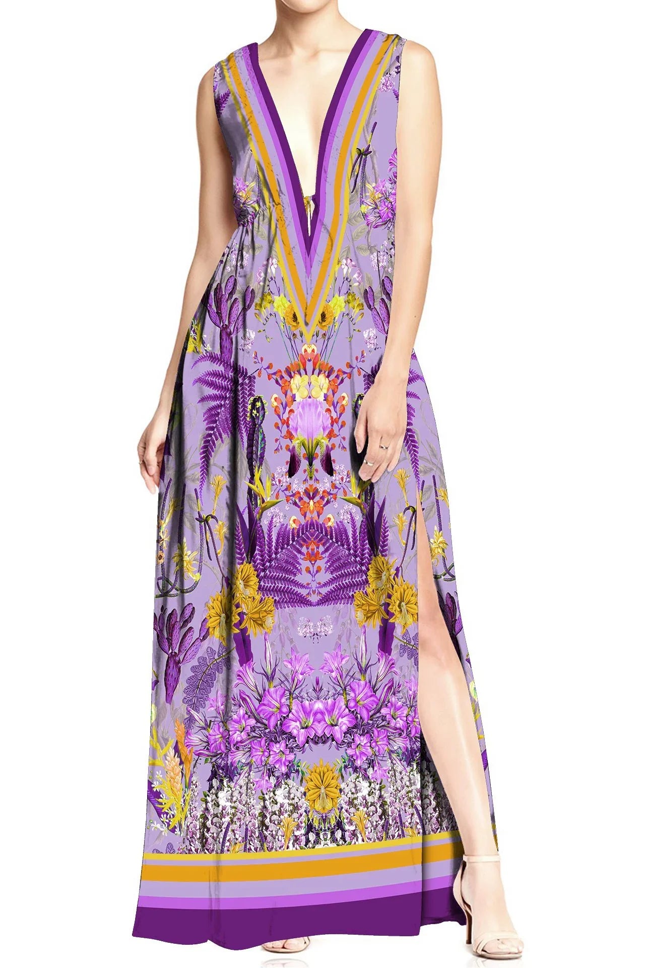 Designer Long Silk Dress | Long Summer Dresses