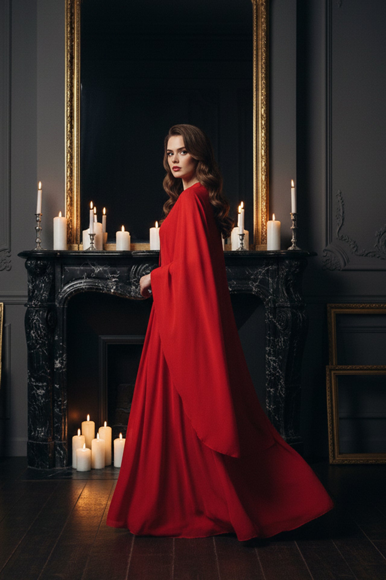 Designer Red Dress | Long Dress | Flowy Maxi Dress - Shahida Parides