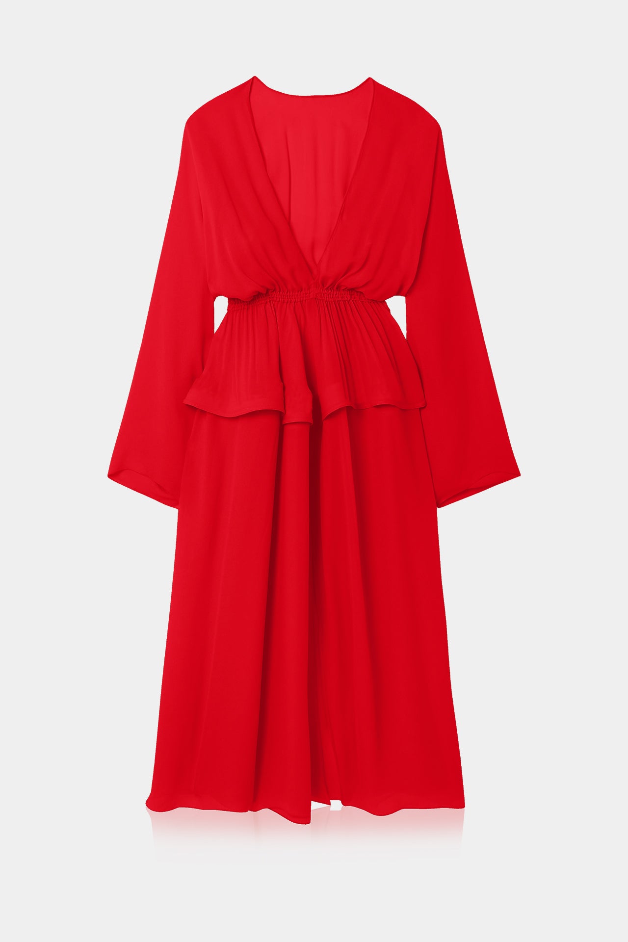 red plunge dress long sleeve Dress With Deep Plunge | Cute Red Dresses