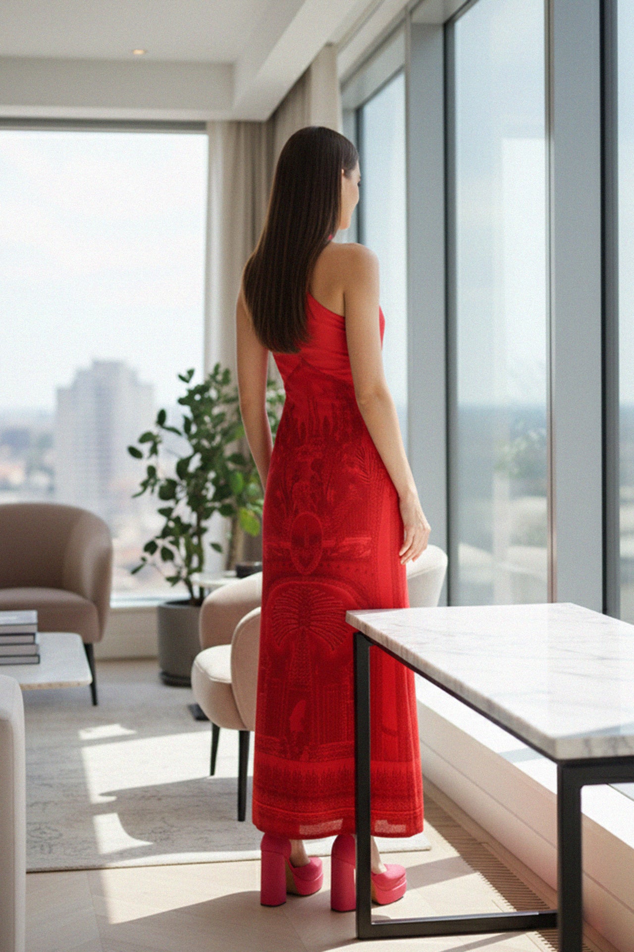 red sexy maxi dress Dressy Dresses | Elegant for Women __color_mix:s24879_mix fitted waist tops a How to Hem a Size:L (8-10)