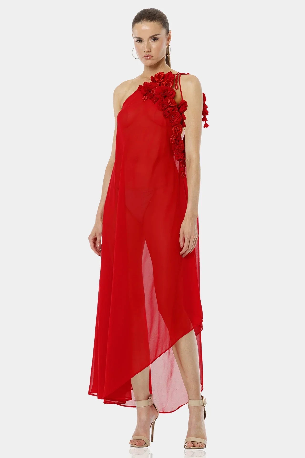Rose Flower Dress | Sheer Maxi Dress | Shahida Parides Rose Flower Dress | Sheer Maxi Dress | Shahida Parides