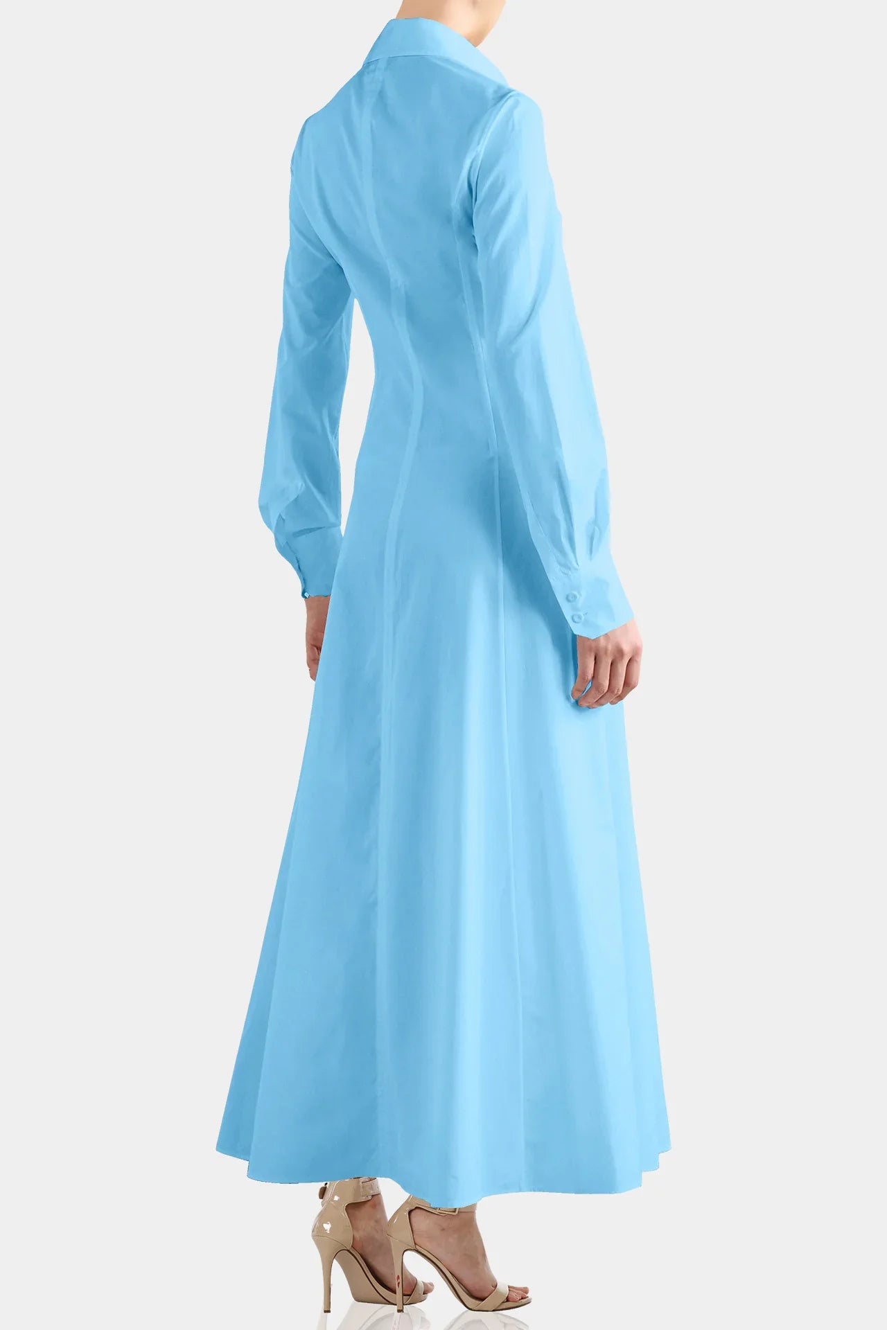 long sleeve vacation dresses S Sky Blue Dress Shirt Dress Fully lined and crafted Olive Green Mermaid Prom Sale 75 off Size:Tailor-made