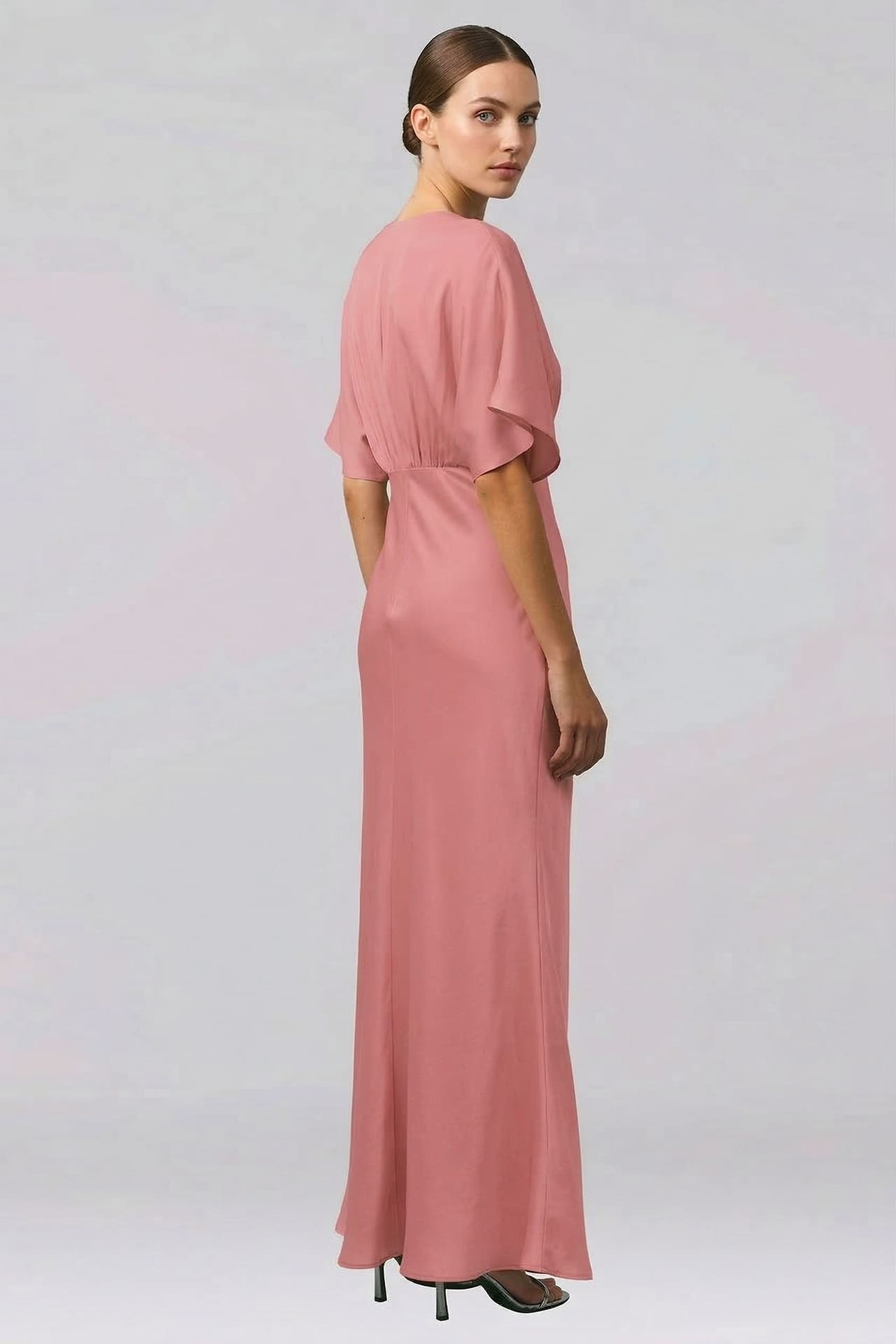 bridesmaid dress dusty rose Sweetheart Maternity Dress for Wedding Pink Baby Shower Dress #17776-1 –  yewendress main image 0