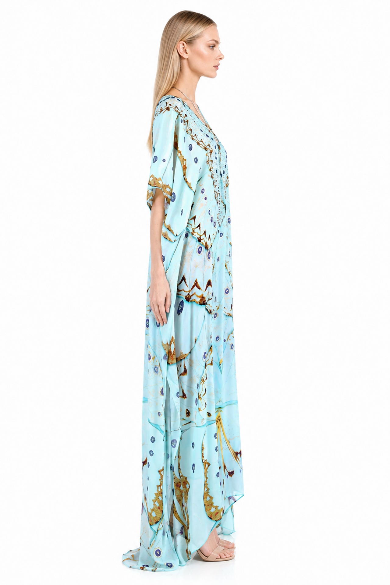 flowy kaftan dress One Size Dresses For Beach Vacation USAPROMO-SEPT26