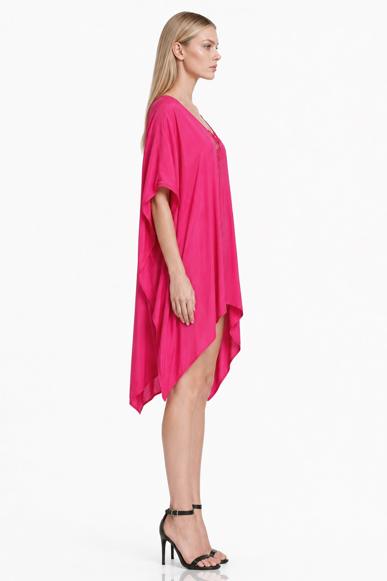 Designer Pink Mini Dress | Short Dress | Best Caftan