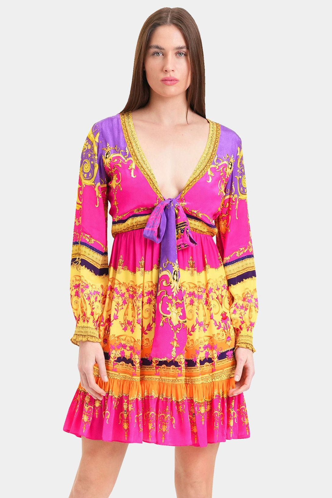  pink short dress, short frock for women party wear, Shahida Parides, short silk dress,