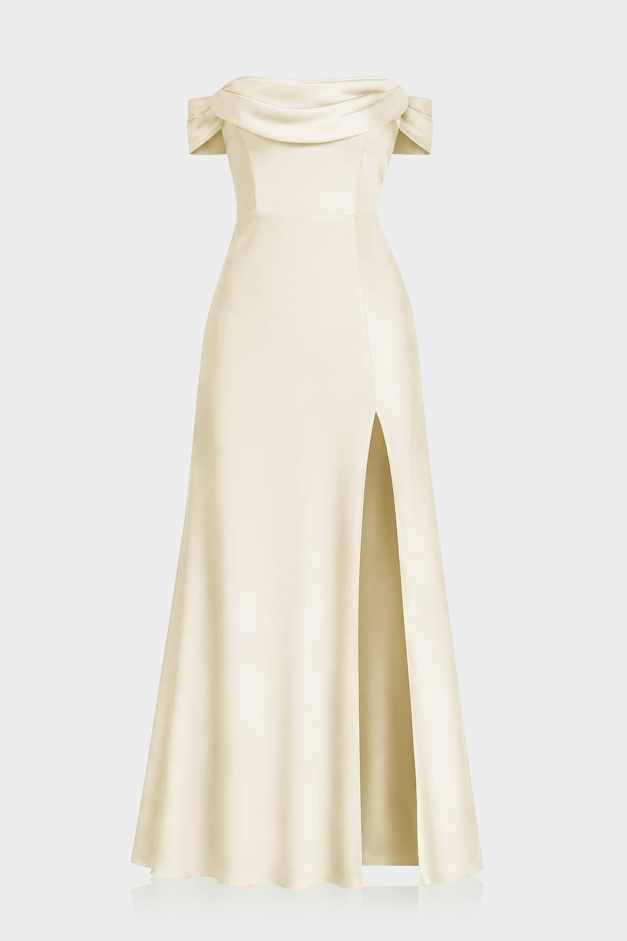 ivory convertible dress S Luxury Matte Satin Modern Bridal Maxi for Weddings vintage swimsuit