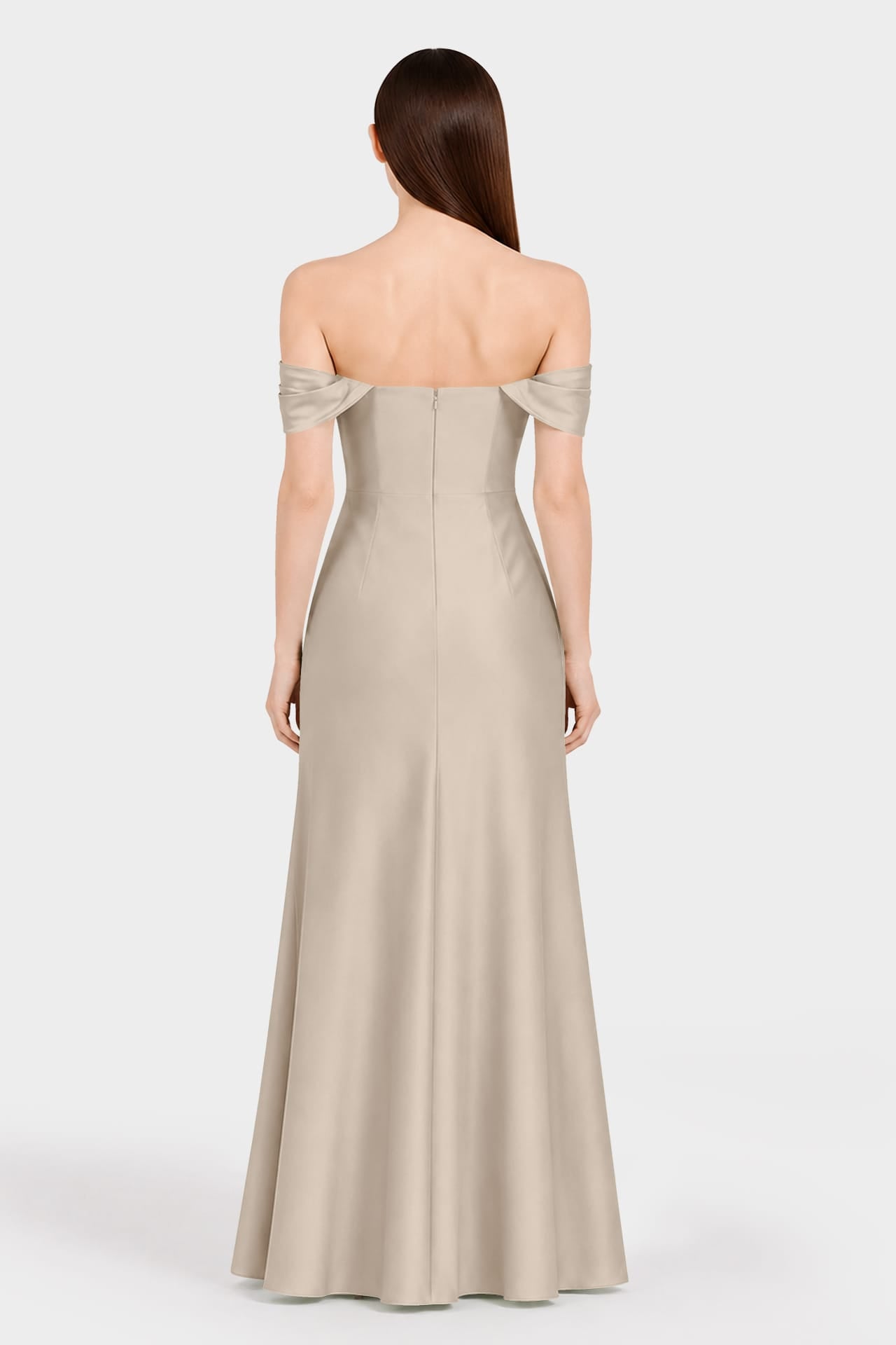 formal taupe dress Satin Bridesmaid WNewFurnitureApril25