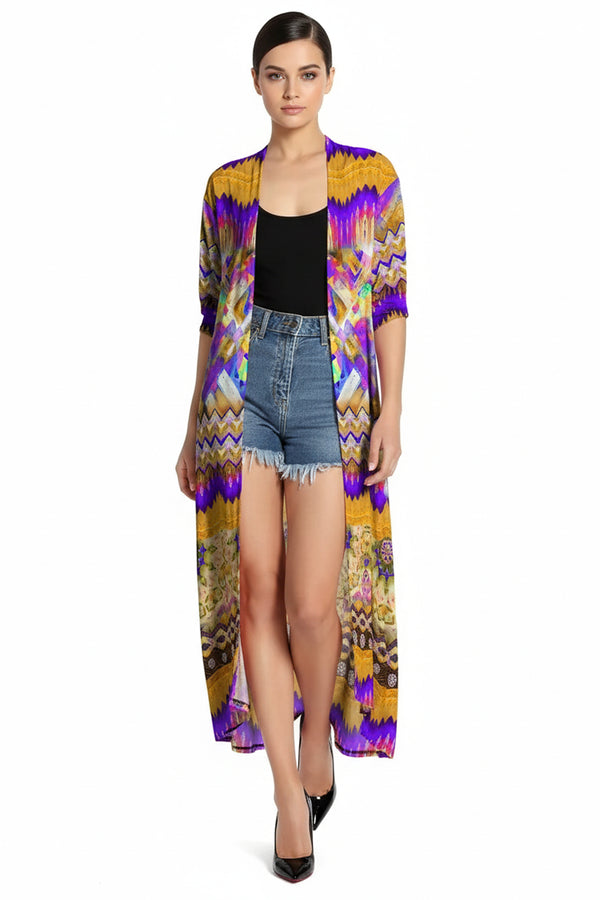 beach cover up dresses sale One Size Printed Long Beach Cover up