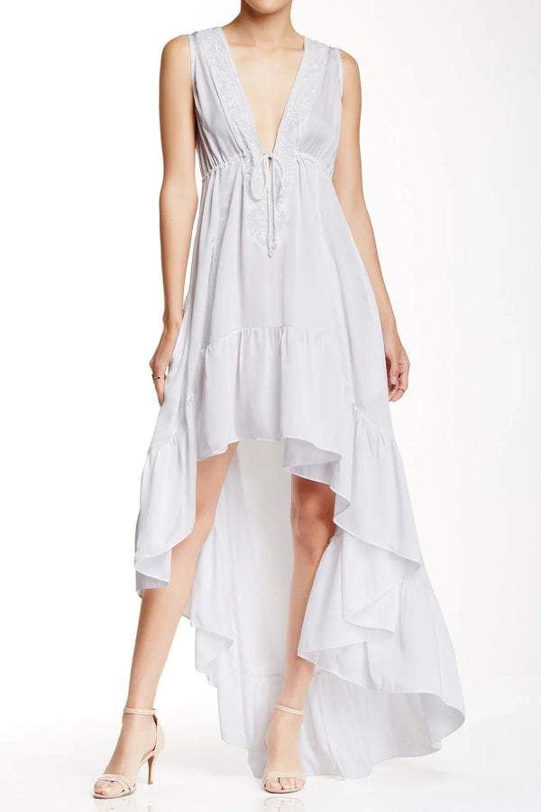 Designer Long Dresses For Women | Dress Maxi White | Shahida Parides Small - Medium Designer Long Dresses For Women | Dress Maxi White | Shahida Parides Small - Medium