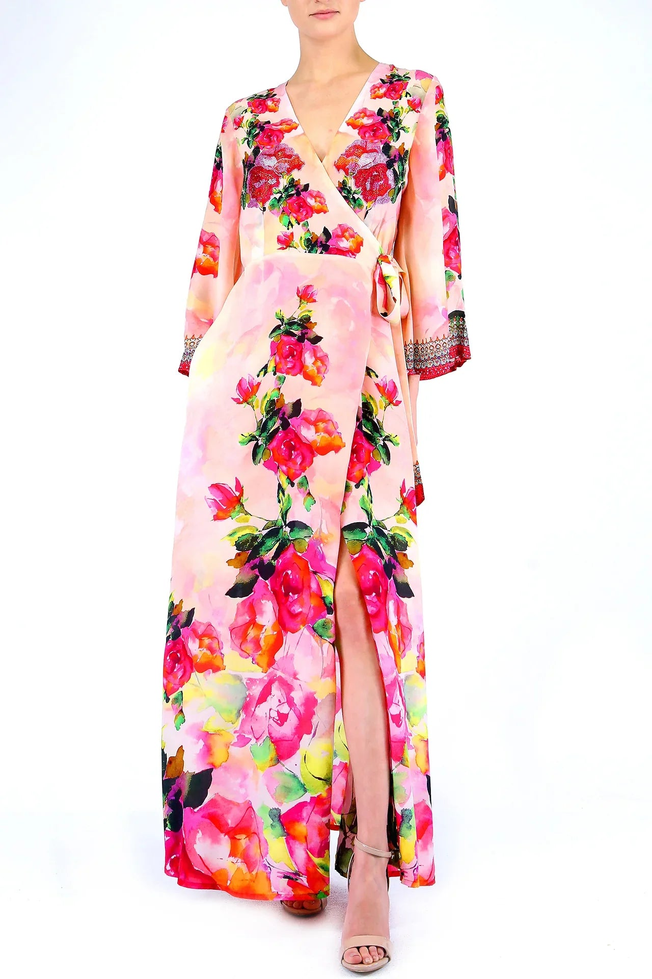 Luxury Designer Maxi Wrap Dresses Small - Medium