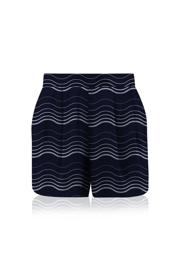 Designer Printed Shorts | Black High Waisted Shorts | Kyle X Shahida Shahida Parides Designer Printed Shorts | Black High Waisted Shorts | Kyle X Shahida Shahida Parides