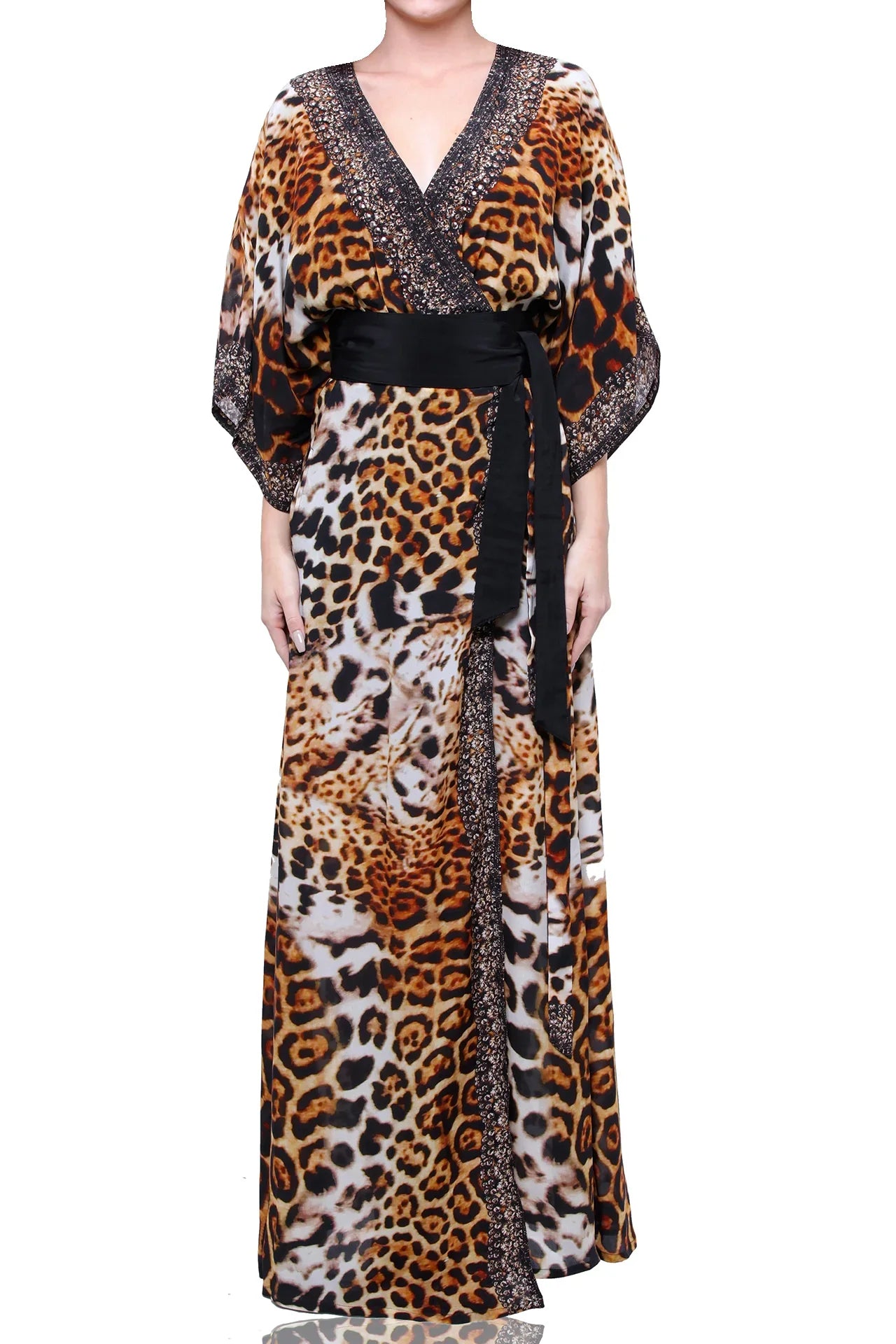 Sparkling Designer Sequin Wrap Dresses โ Shahida Parides