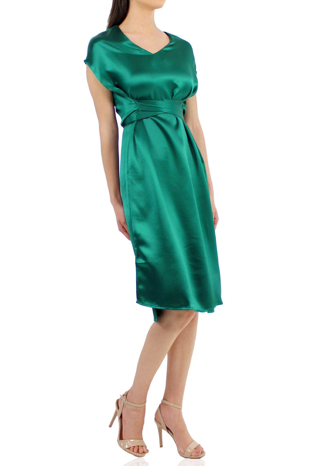 Belted-Mini-Dress-For-Womens-In-Green-By-kyle-Richard