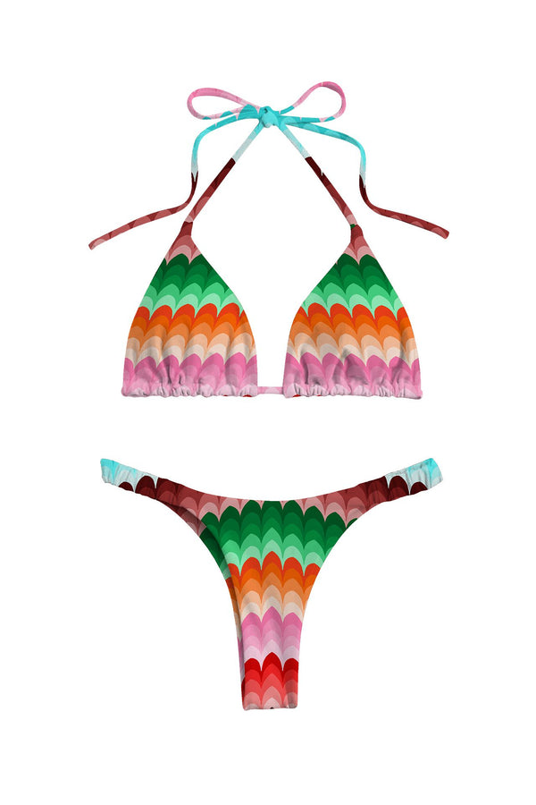Multicolor Bikini Set