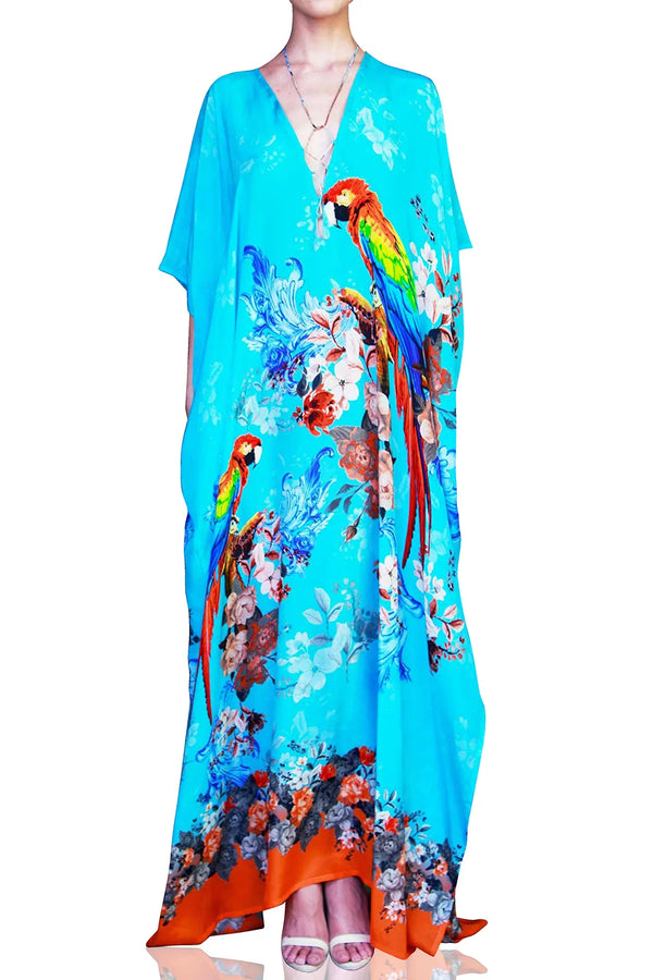 Designer Summer Dresses For Vacation | Ladies Kaftan | Shahida Parides 3XL (20 US - 22 US) Designer Summer Dresses For Vacation | Ladies Kaftan | Shahida Parides 3XL (20 US - 22 US)