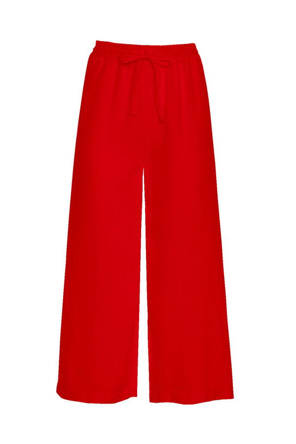 Solid Red Pant