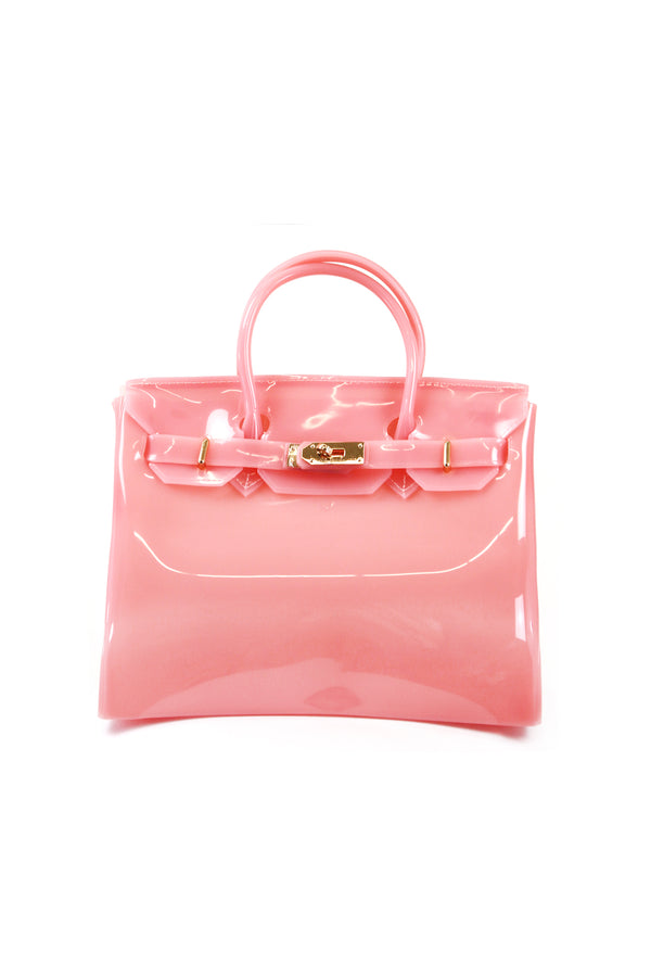 Pink Top Handle Purse Crossbody Handbag