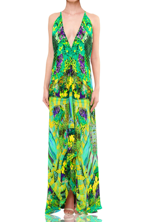 parakeet green dress Julianne Dress in Parakeet Green – Jennafer Grace main image 0