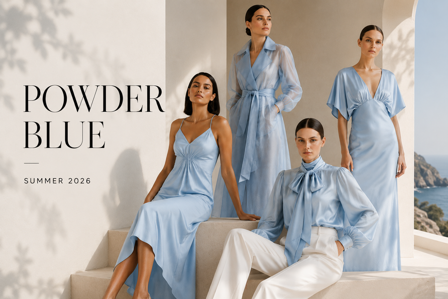 How to Wear Powder Blue Dresses This Summer