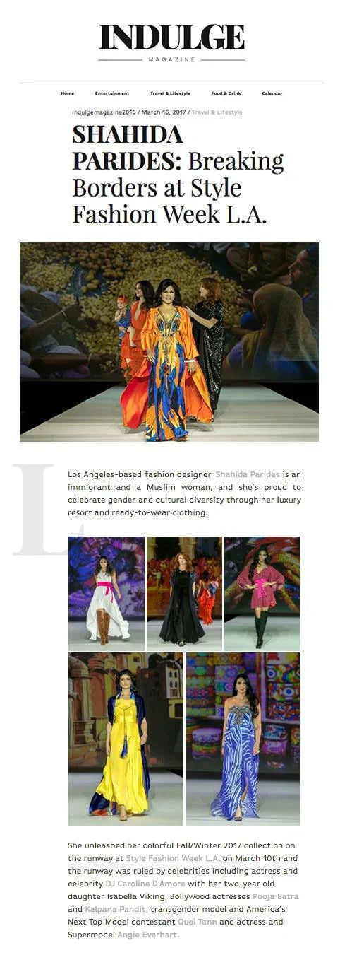 Indulge Magazine: Breaking borders at Style Fashion Week L.A.