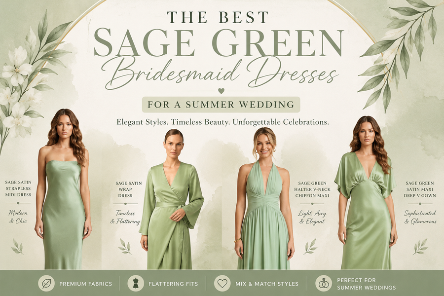 Best Sage Green Bridesmaid Dresses for a Summer Wedding