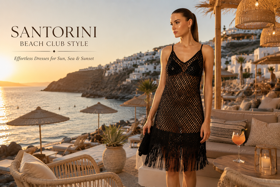 What to Wear to a Beach Bar in Santorini?