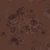 Chocolate Floral Satin Wrap Dress for Bridesmaids & Wedding Guests