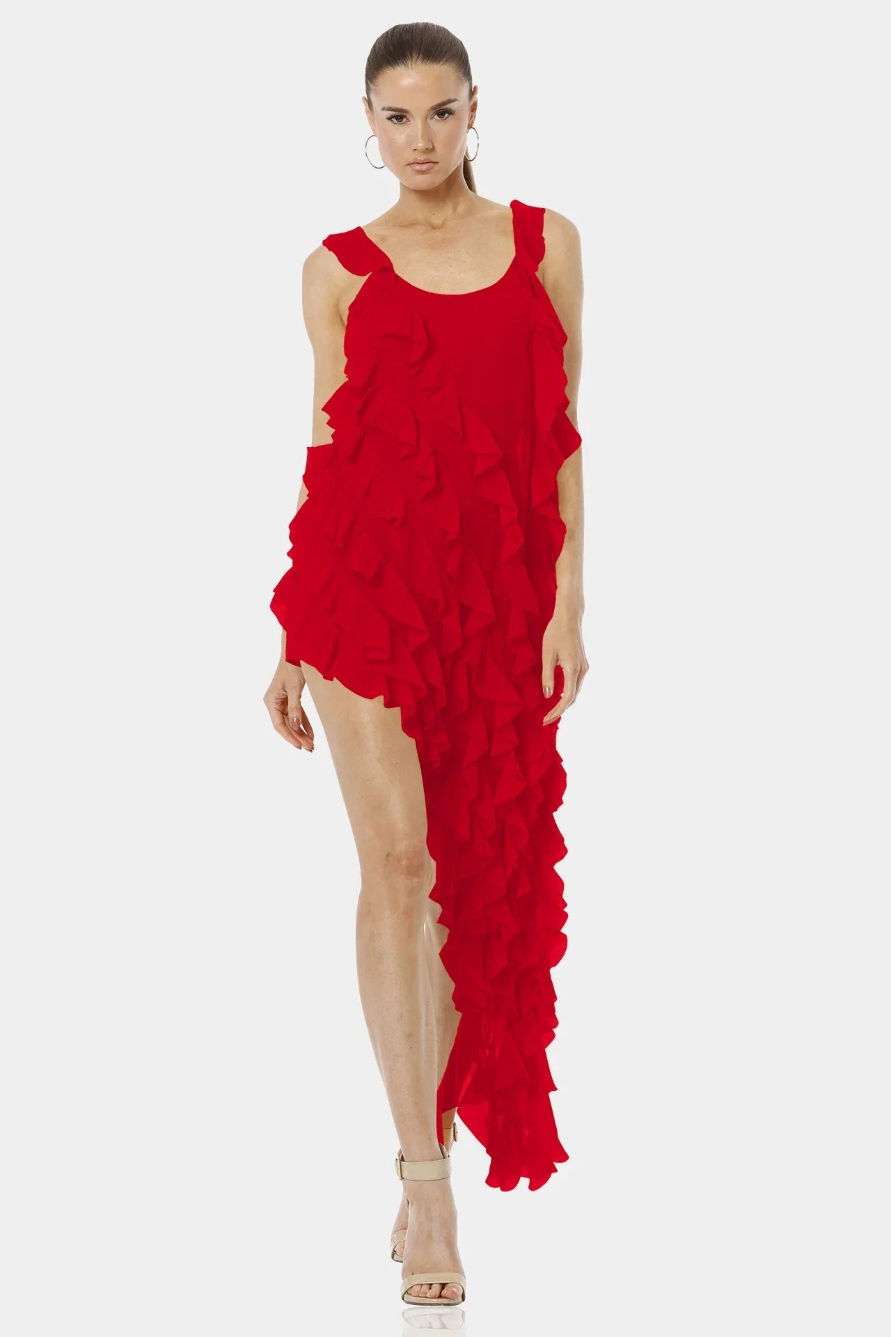 Red Dresses For Women | Midi Short Dress